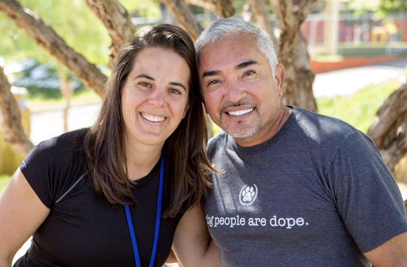 Lila with Cesar Millan